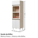 Ver imagem 3 de Torre Quente para Forno e Microondas MDF 72x221 cm Kali 168661 Bianco Toq Branco Nicioli