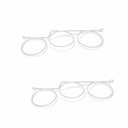 Ver imagem 2 de Kit 2 Suportes Parede para 3 Vasos Jardim Vertical Aço Branco