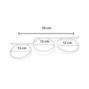 Ver imagem 3 de Kit 2 Suportes Parede para 3 Vasos Jardim Vertical Aço Branco