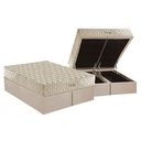 Ver imagem 1 de Cama Box Baú Queen: Colchão Molas Anjos Hotelaria MasterPocket Ensacadas Hotel Double Face + Base CR