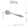 Colher para Servir de Silicone Cinza 27cm - Lyor - 6