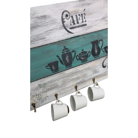 Suporte xícaras canecas Villa de Paris 6 un