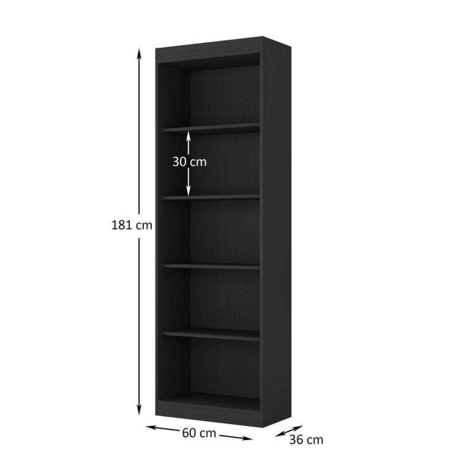 Conjunto Home Office 3 Peças 1 Escrivaninha 123cm e 2 Estantes Espresso Móveis - 9