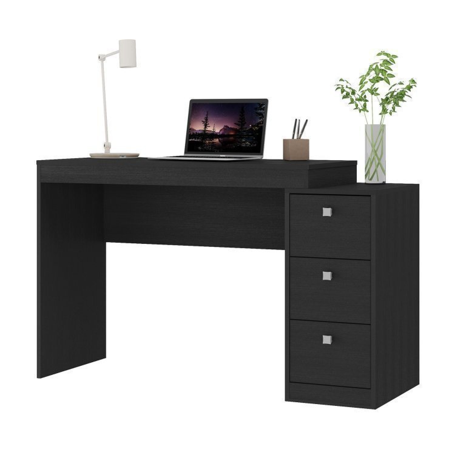 Conjunto Home Office 3 Peças 1 Escrivaninha 123cm e 2 Estantes Espresso Móveis - 3