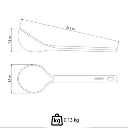 Concha de Silicone Tramontina Moldê com Furo para Pendurar 25813160 - 3