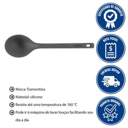 Concha de Silicone Tramontina Moldê com Furo para Pendurar 25813160 - 2