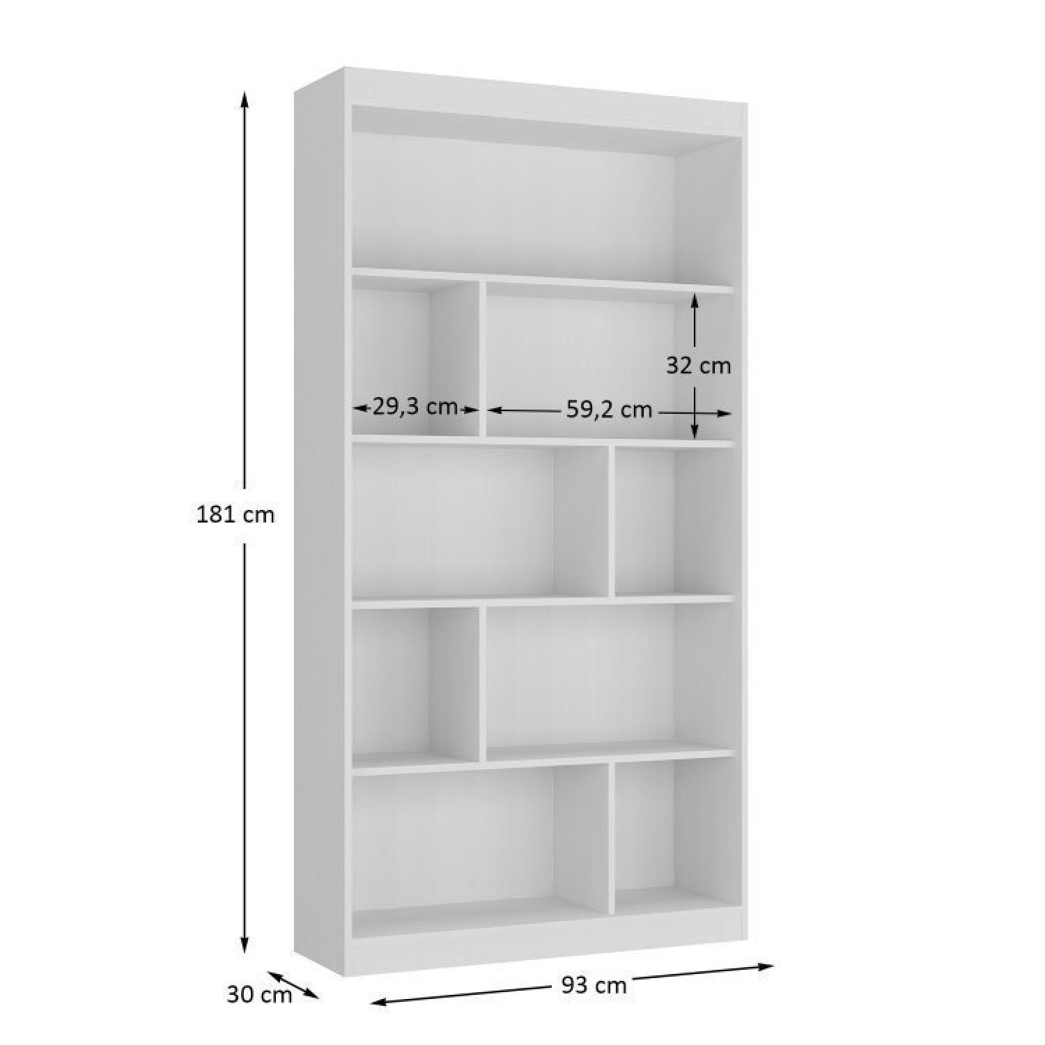 Kit 3 Peças Escrivaninha 150cm com Gaveteiro e Estante Espresso Móveis - 5