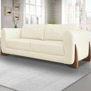 Ver imagem 2 de Sofa Jolie 3 Lugares 230cm Pes Boomerang Linho 215 Perola Ezz