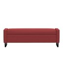 Ver imagem 3 de Recamier Bau Paris Base de Metal 1,20m Suede Bordo - Inova Decorações