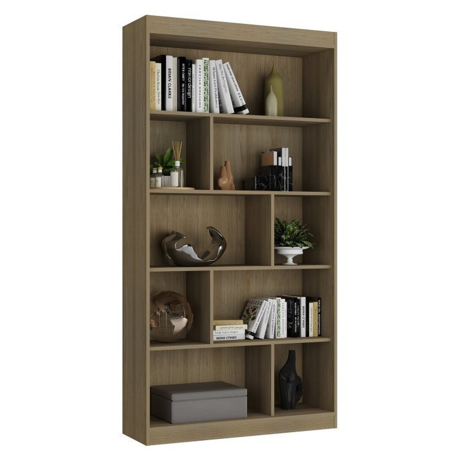 Kit 3 Peças Escrivaninha 150cm com Gaveteiro e Estante Espresso Móveis - 3