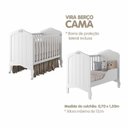 Ver imagem 7 de Quarto de Bebê 1 Berço Alegria 1 Cômoda 1 Guarda Roupa 4 Portas 4 Gavetas Espresso Móveis Branco