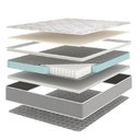 Ver imagem 4 de Colchão Solteiro Molas Ensacadas Pillow Top 88x188x25cm Martino Cinza Umaflex