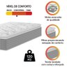 Colchão Solteiro Molas Ensacadas Pillow Top 88x188x25cm Martino Cinza Umaflex - 3
