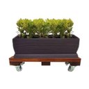 Ver mais imagens de Suporte para Vaso de Planta Jardineira 20x40cm com Rodinhas Gel Silicone