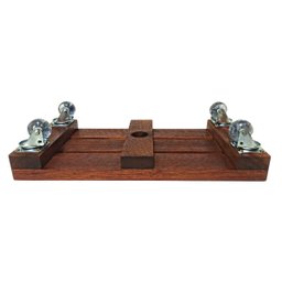 Suporte para Vaso de Planta Jardineira 20x40cm com Rodinhas Gel Silicone - 5