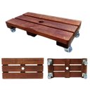 Ver imagem 2 de Suporte para Vaso de Planta Jardineira 20x40cm com Rodinhas Gel Silicone