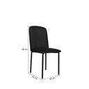 Ver imagem 4 de Mesa Tokio 160cm x 80cm Tampo de Vidro com 6 Cadeiras Classic Preto