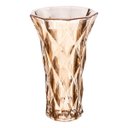 Ver imagem 3 de Vaso de Vidro Diamond Ambar Metalizado 15 x 8 x 25 cm | Casa Del Grande