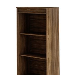 Kit 3 Peças Mesa para Escritório 127cm, Armário Multiuso e Estante Espresso Móveis - 8