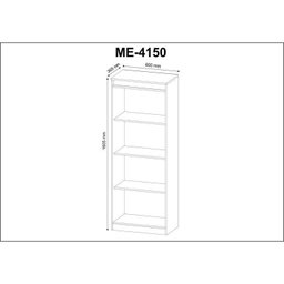 Kit 3 Peças Mesa para Escritório 127cm, Armário Multiuso e Estante Espresso Móveis - 9