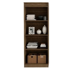 Kit 3 Peças Mesa para Escritório 127cm, Armário Multiuso e Estante Espresso Móveis - 6