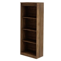 Kit 3 Peças Mesa para Escritório 127cm, Armário Multiuso e Estante Espresso Móveis - 7