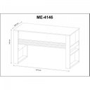 Ver imagem 4 de Kit 3 Peças Mesa para Escritório 127cm, Armário Multiuso e Estante Espresso Móveis