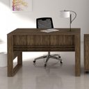 Ver imagem 2 de Kit 3 Peças Mesa para Escritório 127cm, Armário Multiuso e Estante Espresso Móveis