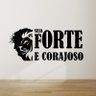 Adesivo Seja Forte e Corajoso Silhueta de Jesus - 2