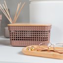 Ver imagem 2 de Cesto Organizador ou 2,5L com Tampa de Bambu Linha Grid