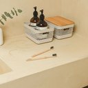 Ver imagem 5 de Cesto Organizador ou 2,5L com Tampa de Bambu Linha Grid