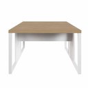 Ver imagem 4 de Plataforma de Trabalho 2 Pessoas 1,20m X 1,20m Pés Metal F5 Cor:macadâmia com Branco