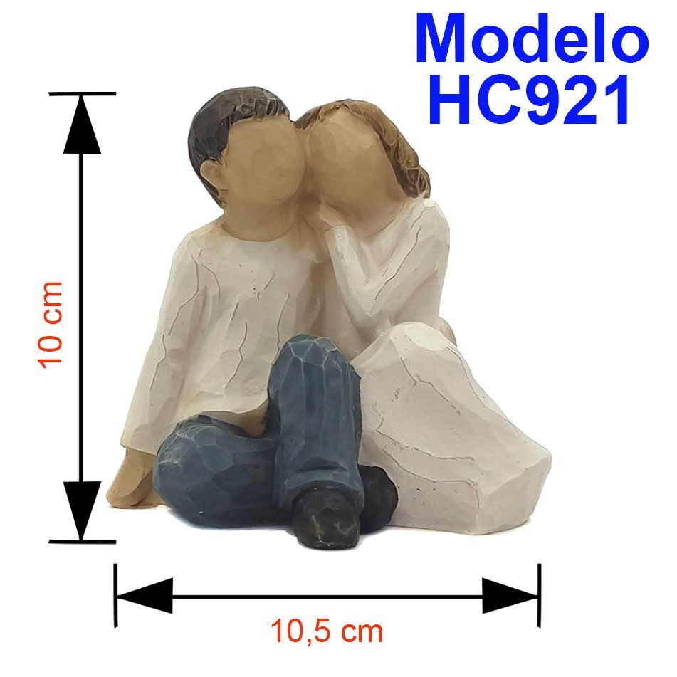 Casal Decorativo em Resina Estatueta Decorativa Namorado HC921 - 2