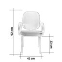 Ver imagem 4 de Cadeira Escritório Auditório Hotel Fixa Estofada com Braço Corsa