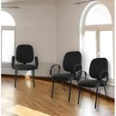 Ver imagem 3 de Cadeira Escritório Auditório Hotel Fixa Estofada com Braço Corsa