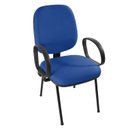 Ver imagem 1 de Cadeira Escritório Auditório Hotel Fixa Estofada com Braço Corsa