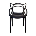 Ver imagem 2 de Kit 6 Cadeiras Allegra Preta Design Moderno Área Gourmet Externa Fácil de Limpar