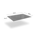 Ver imagem 4 de Sala de Jantar Completa Elba C/ Tampo de Vidro 120cm e 6 Cadeiras Zaria Niquel - Suede Bege -