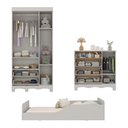 Ver imagem 5 de Quarto Infantil Completo com Minicama Montessoriana e Colchão Incluso Dengo Multimóveis MP4894 Off