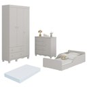 Ver imagem 2 de Quarto Infantil Completo com Minicama Montessoriana e Colchão Incluso Dengo Multimóveis MP4894 Off