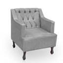 Ver imagem 4 de Kit 2 Poltronas para Sala de Estar Clássica Confortável e Reforçada Suede Elizabeth