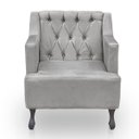 Ver imagem 6 de Kit 2 Poltronas para Sala de Estar Clássica Confortável e Reforçada Suede Elizabeth