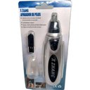 Ver imagem 2 de Aparelho Cortador de Pelos Nariz Orelhas Ouvido Portatil Preto/ Prata