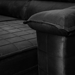 Sofá Retrátil Reclinável 4 Lugares com Molas 2,00m Quantum Suede Velut Preto - King House - 7