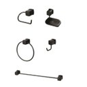 Ver imagem 1 de Kit Acessórios para Banheiro Block 38 Preto Meber Metais