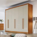 Ver imagem 4 de Guarda Roupa Casal New Messina 6 Portas 6 Gavetas Cinamomo Fendi - Novo Horizonte