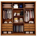 Ver imagem 3 de Guarda Roupa Casal New Messina 6 Portas 6 Gavetas Cinamomo Fendi - Novo Horizonte