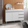 Cozinha Compacta Andréia 03 Peças com Balcão Gabinete 120cm Branco - Abmaza - 2