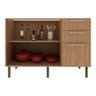 Balcão de Cozinha Gabinete para Pia 120cm 2 Portas 3 Gavetas Multimóveis Cr20441 Freijó - 4