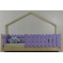 Ver imagem 1 de Cama Infantil Solteirão Base Moldura Colorida Madeira Maciça Pinus Grade Cercadinho